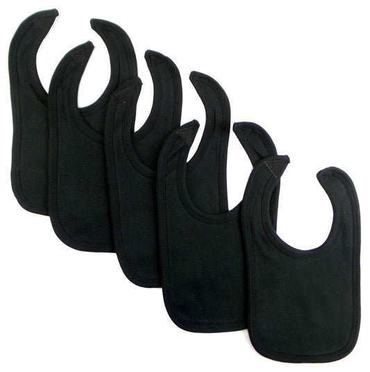 Black Interlock Bib (Pack of 5)