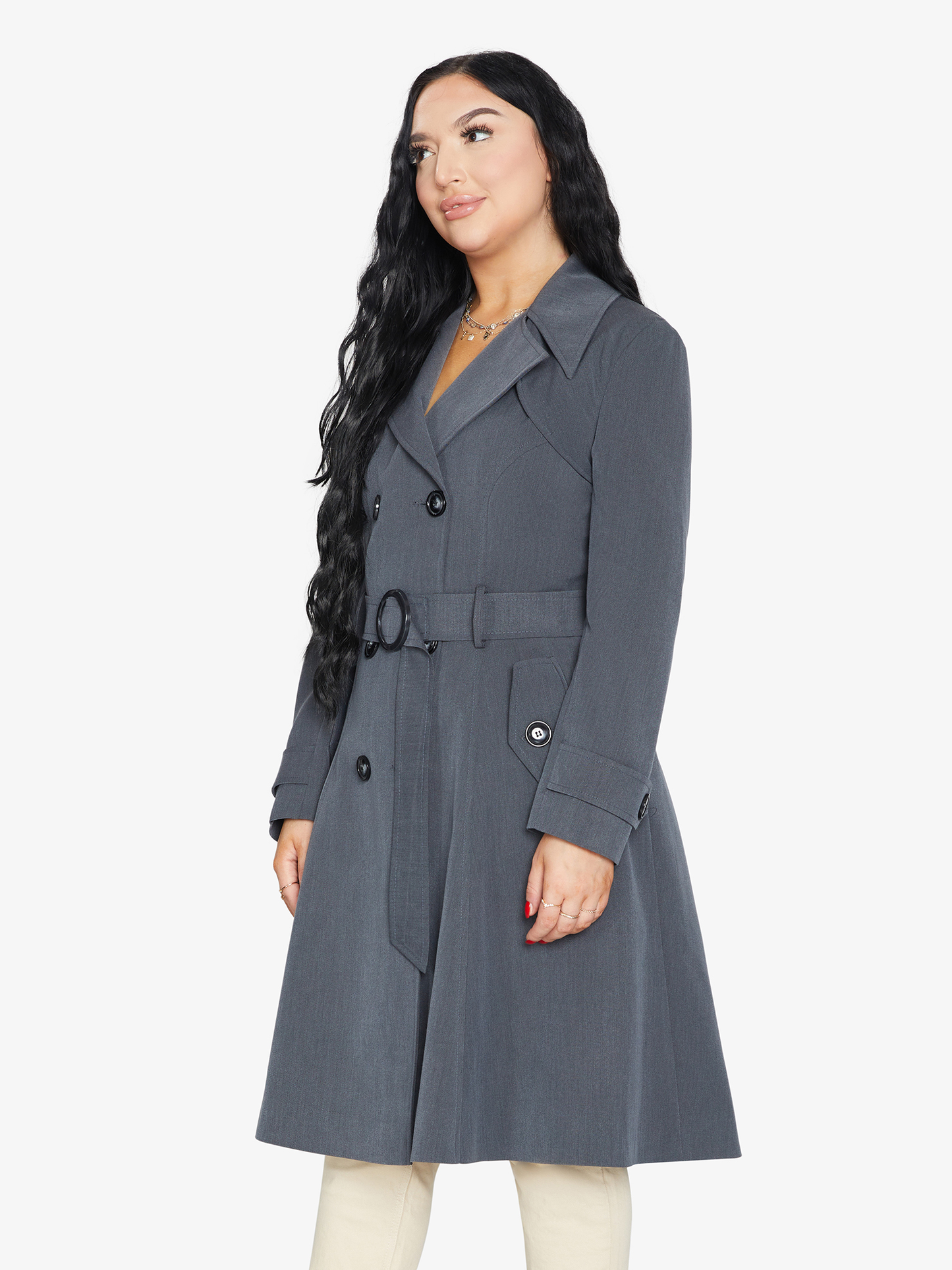 Spring/Summer Double Breasted Trench Mac Coat (1201-SP)