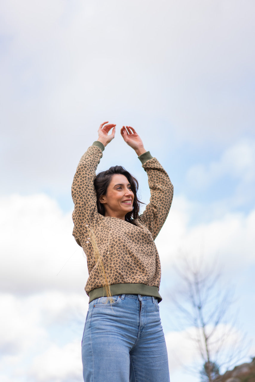 Sweatshirt Alaska Camel Print (WOMAN)