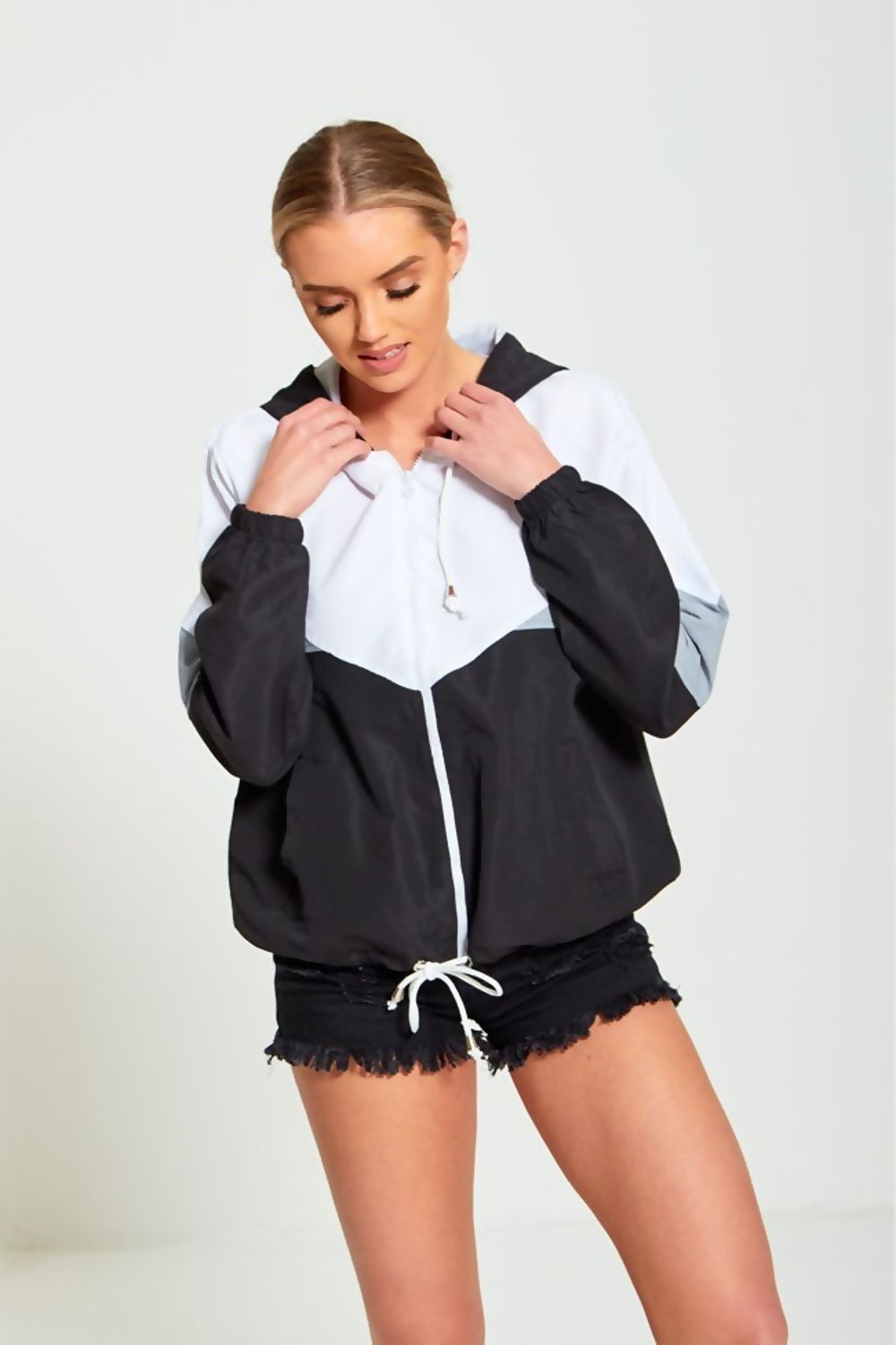 Two Tone Cagoule Jacket for Women