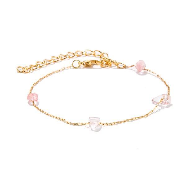 5 Piece Pink Crystal Celestial Bracelet Set