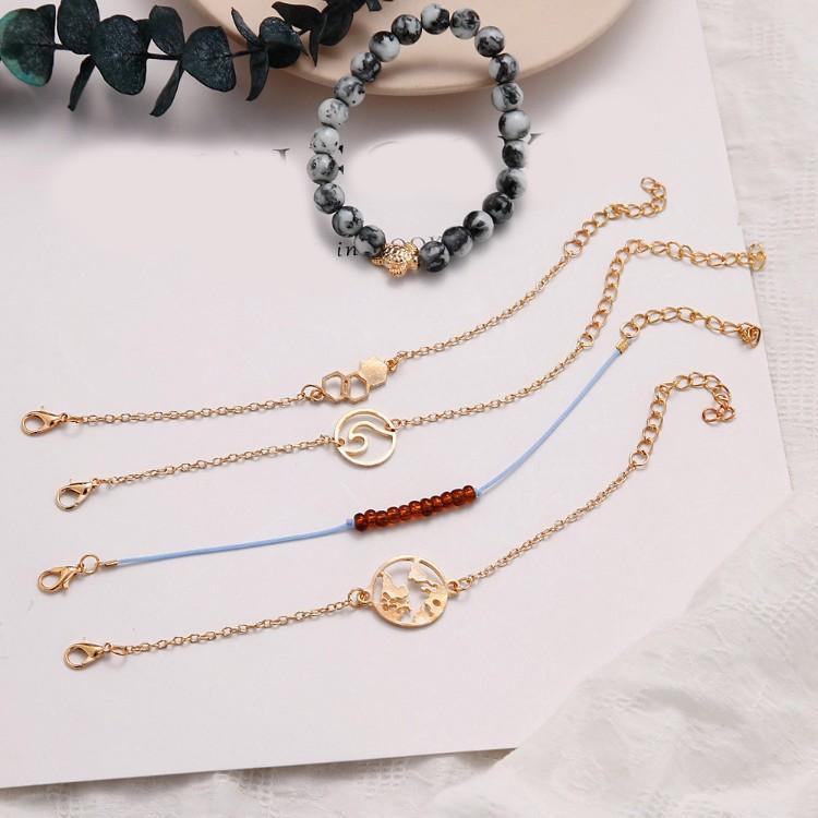 Cleaning Our Oceans Marble 5 Piece Bracelet Set