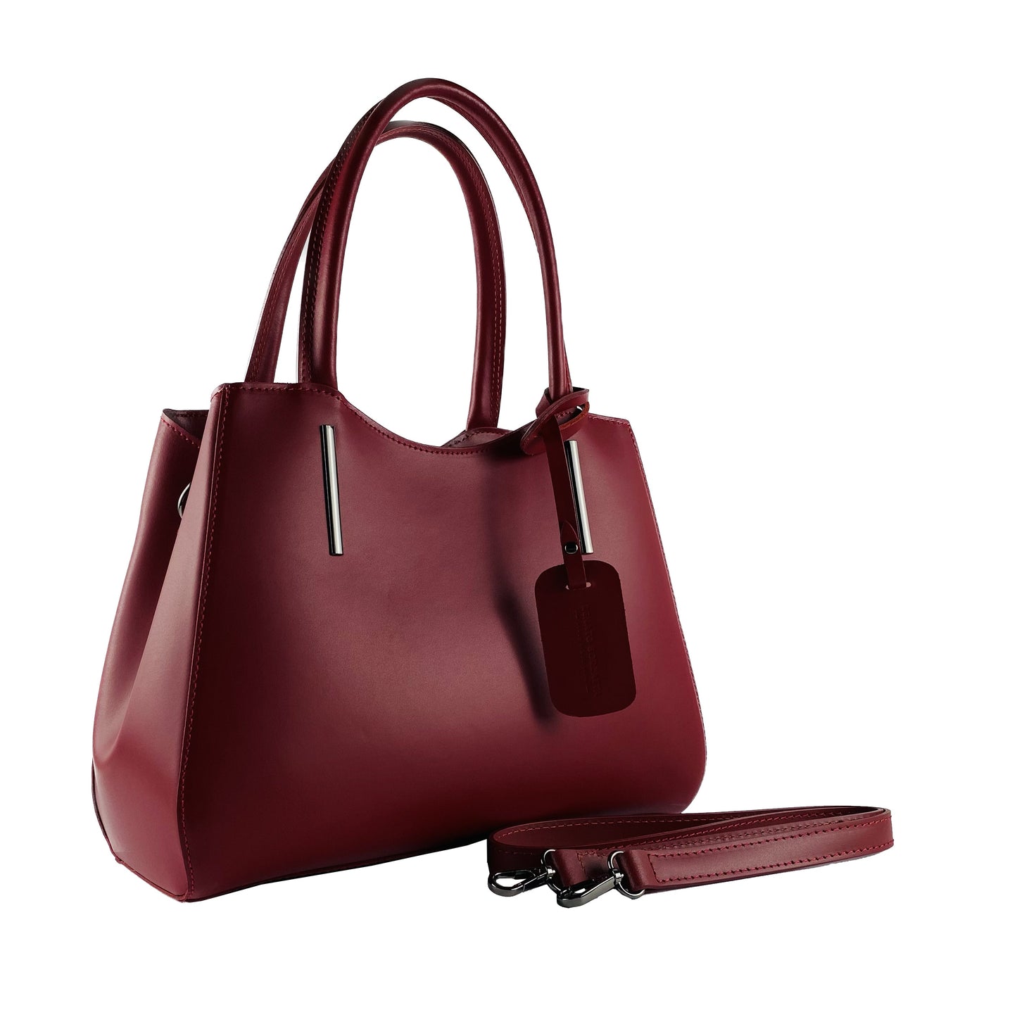 RB1004V | Borsa a Mano in Vera Pelle Made in Italy con Tracollina