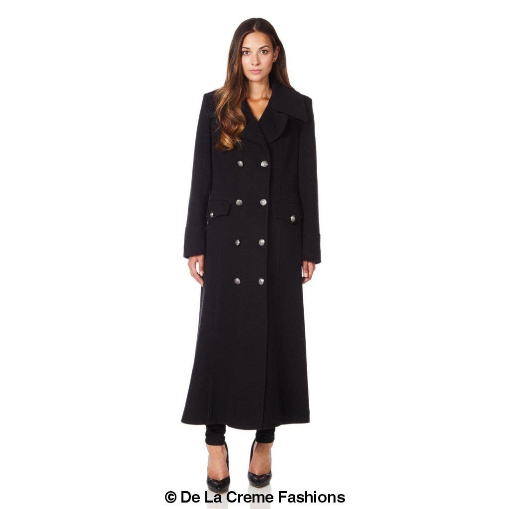 Wool Blend Double Breasted Maxi Coat (2004-WOOL)