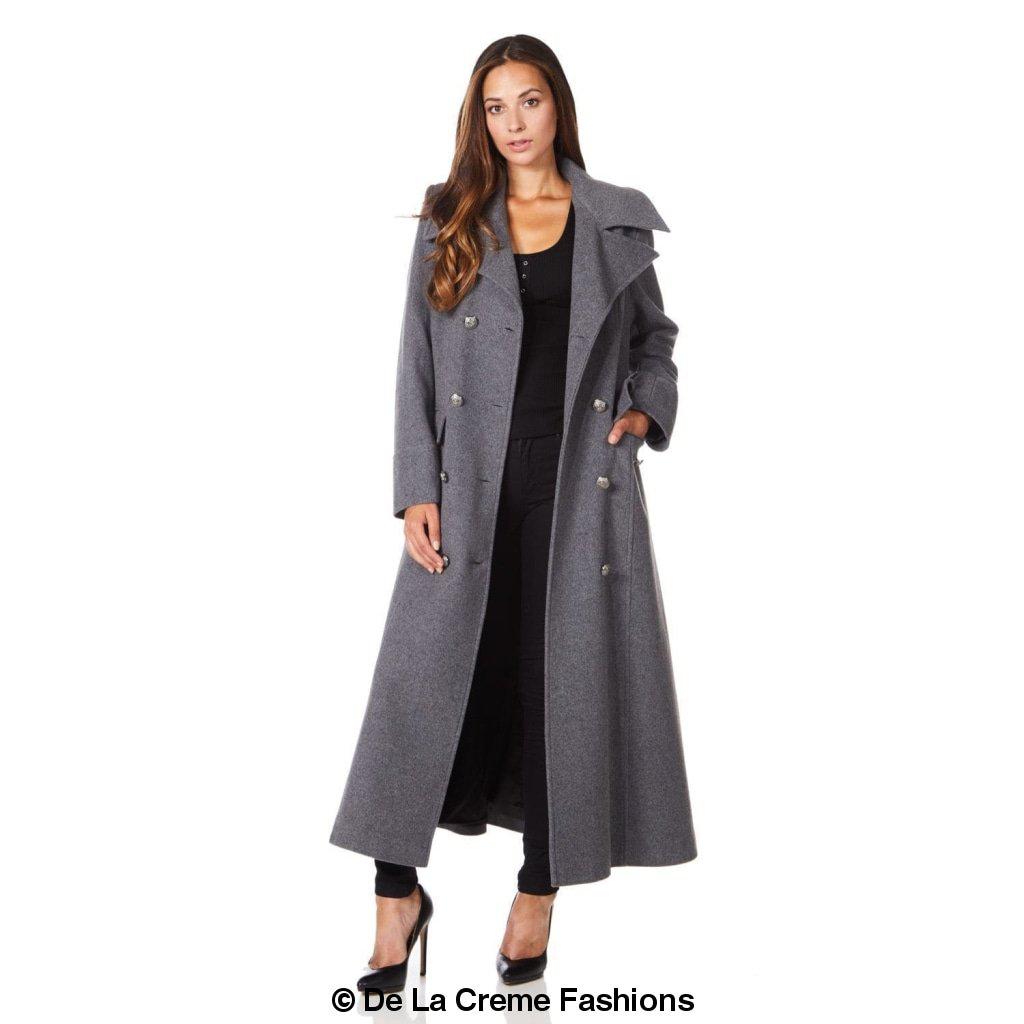 Wool Blend Double Breasted Maxi Coat (2004-WOOL)