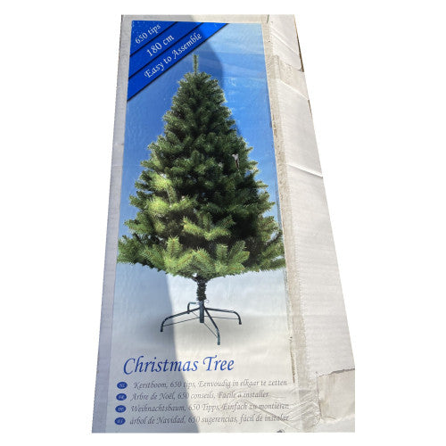 Christmas Tree 6Ft 650 Branch Tips Artificial Christmas Decorations