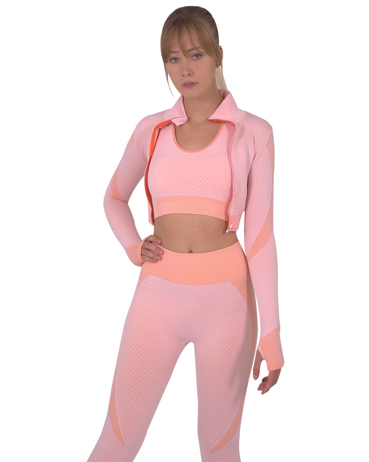 Trois Seamless Sports Jacket - Pink