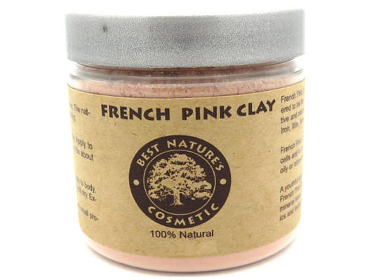 French Pink Clay. Delicately cleanse the skin,