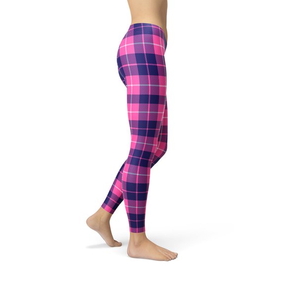 Womens Buffalo Plaid Leggings