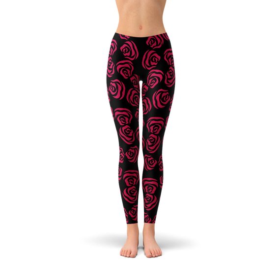 Red Roses Leggings