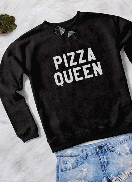 PIZZA QUEEN WOMEN SWEAT SHIRT