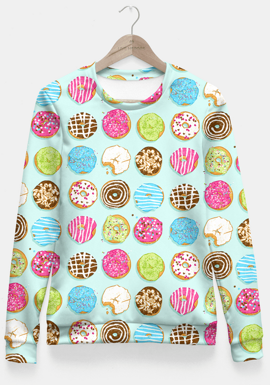 Sweet donuts Fitted Waist Sweater Women