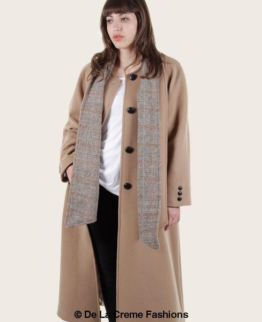 SCARPIA - Wool & Cashmere Overcoat With Scarf Detail